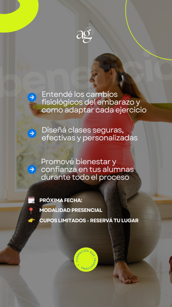 Certificación de pilates para embarazadas 13/6